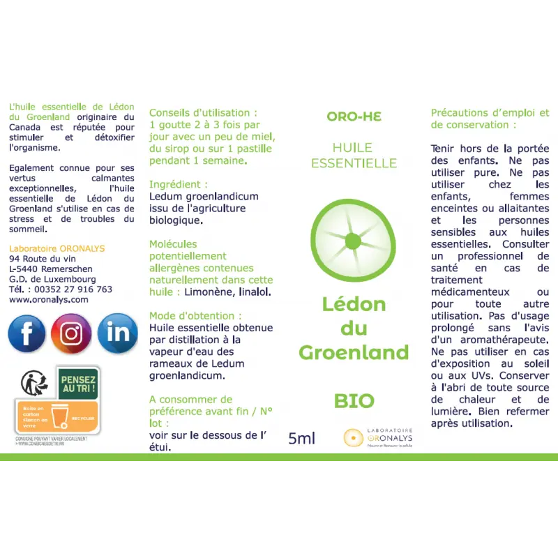 Organic Greenland Lédon