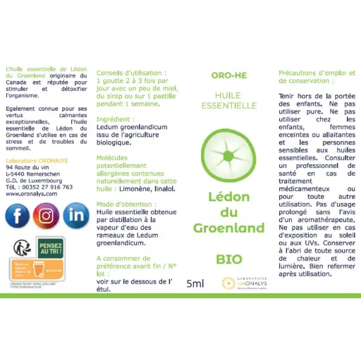 [042.HE-L01] Lédon du Groenland BIO
